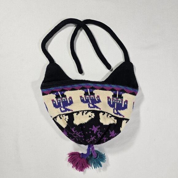 Vintage Turtle Fur Wool Blend Knit Beanie Poppy Gale Vermont USA - Picture 2 of 7